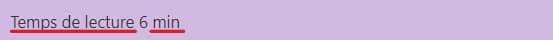 temps de lecture